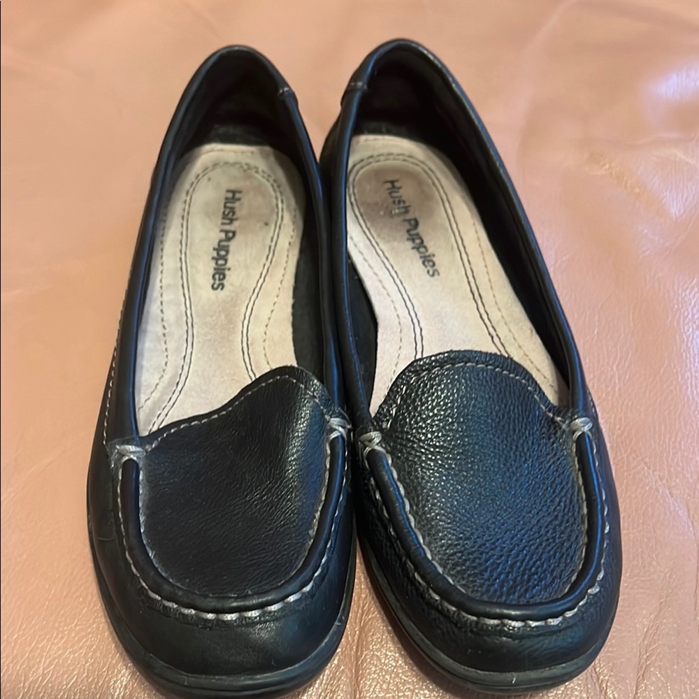 Hush Puppies Black womens Loafers